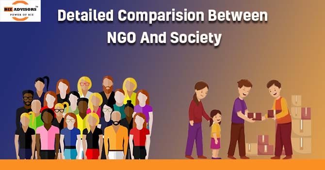 Detailed Comparison Between NGO And Society