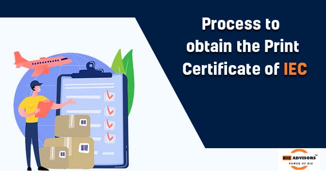 Procedure to Obtain Print of Import Export Certificate